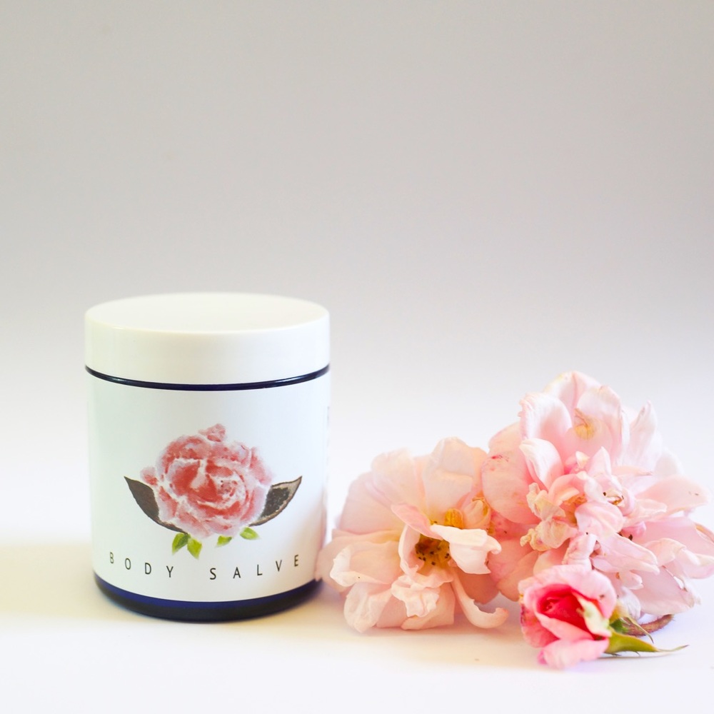 Rose Body Salve - Homemade ALL ORGANIC